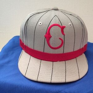 Men's Gray and Red Baseball Cap